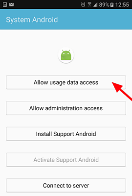 Here you need to click all these buttons from top to botton to configure and connect the applicaiton to your account.